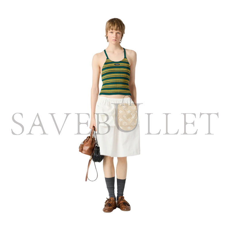 MIUMIU COTTON KNIT TOP MMV345